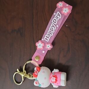 Hello Kitty Sakura Keychain new
